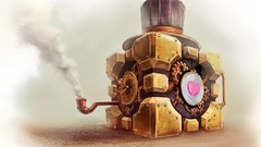 Portal steampunk Companion Cube