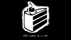 Portal the cake is
