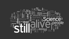 Portal Typography artwork digital art grey background wordcloud 