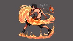 Portgas d ace Simple Background One Piece (anime)