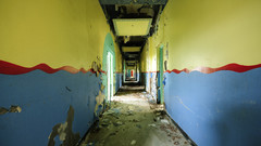 Post-apocalyptic architecture ruins