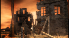 Post apocalyptic ruin town