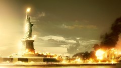 Post-apocalyptic USA Statue of