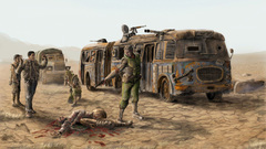 Post-apocalyptic weapons artwork