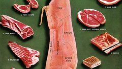 Posters high market cuisine Piggy went