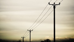 Power lines skyscapes