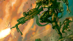 Power mutant combat mecha flyingdebris infused nantite