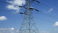 Powerlines and tower in