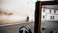 Prague buildings national geographic streets old cars