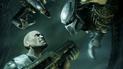 Predator Aliens Fighting science fiction
