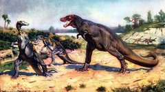 Prehistoric Zdenek Burian carnivorous