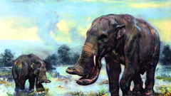 Prehistoric Zdenek Burian paintings