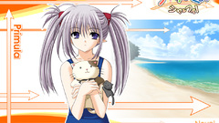 Primula (Shuffle!) school swimsuits