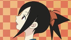 Profile red eyes bows anime girls short hair sayonara zetsubou 