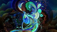 Psychedelic digital art oriental