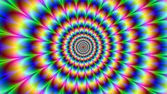 Psychedelic illusions rainbows optical