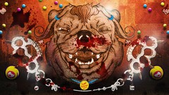 Psychedelic multicolor digital art Ares