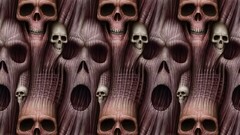 Psychedelic skulls artwork digital art