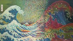 Psychedelic The Great Wave