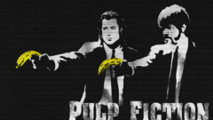 Pulp Fiction bananas Movies Typography humor John Travolta food