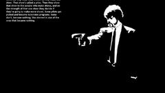 Pulp fiction black background