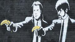 Pulp Fiction graffiti banksy