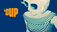 Punk abstract glasses College artwork vector art