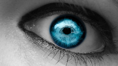 Pupil selective coloring eyes