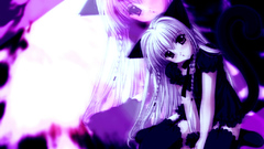 Purple animal ears Anime