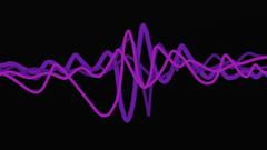 Purple artwork sound wave