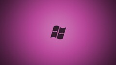 purple background microsoft logo Minimalism Windows technology