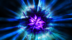 Purple bloom abstract