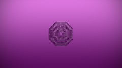 Purple Concept labyrinth minimalistic artwork