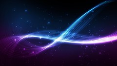 Purple curves graphics multicolor wavy lines