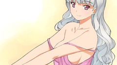 Purple eyes ecchi Anime