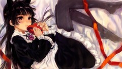 Purple eyes lolita fashion