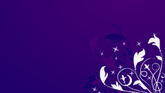 Purple floral abstract