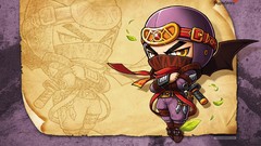 Purple game Swords video games ninjas Maplestory