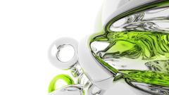 Purple Green abstract please background 3d make 1680x1050