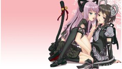 Purple hair anime girls