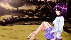 Purple hair anime girls