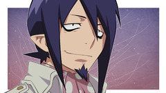 Purple hair beard Anime