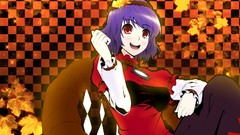 Purple hair goddess leaves