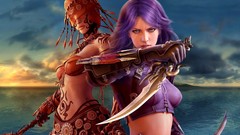 Purple hair Guild Wars