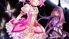 Purple hair pink hair