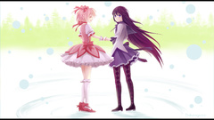 Purple hair pink hair