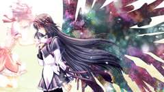 Purple hair pink hair