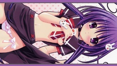 Purple hair purple eyes