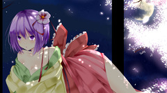 Purple hair short hieda