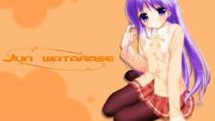 Purple hair tights Anime